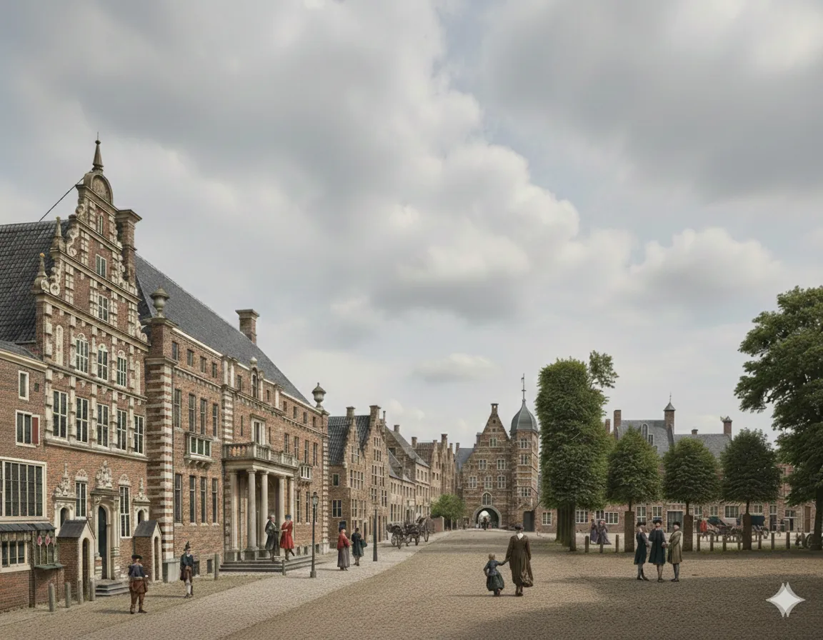 Grote Kerkhof — ingekleurde reconstructie